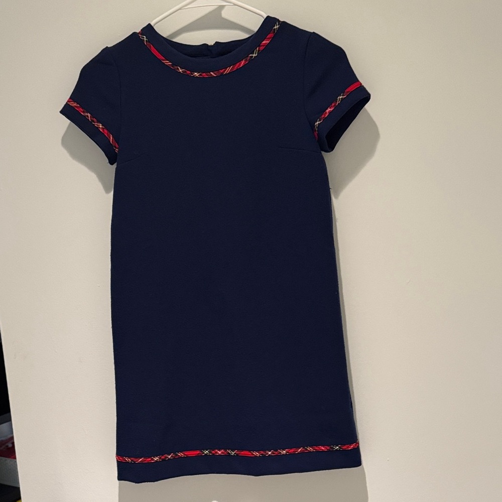 Vineyard Vines Navy Dress with Red Accents